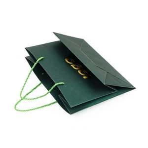 Customizable <b>Patterned</b> logo <b>Paper</b> Bags with Nylon Rope Handles for Premium Gifts and Footwear/apparel Applications - Product Image 6