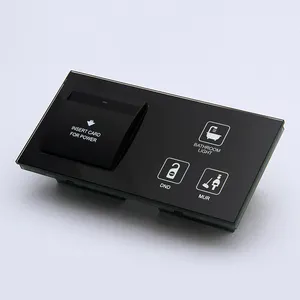 GTD nhà máy sản xuất 4 mét thông minh Tempered Glass 2 kết nối Led cảm ứng thiết bị chuyển mạch với chuyển đổi thẻ và DND/mur/ánh sáng điều khiển cảm ứng - Product Image 1