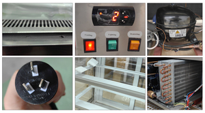 ตู้แช่เค้กแซนด์วิชแนวตั้ง3ชั้นอุปกรณ์สำหรับวางเบเกอรี่ - Product Image 3