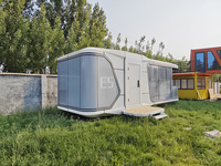 Maison capsule préfabriquée moderne extensible, cabine mobile modulaire avec salle de bain et cuisine, écologique pour le glamping et les touristes