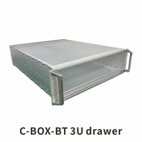 ZSTC C-BOX. . Panneau latéral EuropacPRO pour joint textile, type H, robuste, avec trous pour poignée, 3U, 355 mm 24566-151