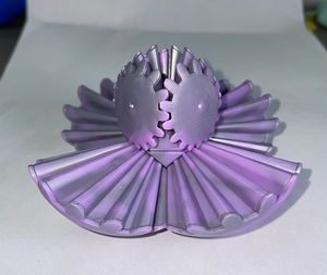 Kids <b>Toy</b> <b>Eye</b>-catching 3D Gear Ball Gear Sphere Relaxing 3D Printed Gear Ball Colorful Lightweight Deformation Spin Ball Ornament - Product Image 5