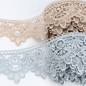 Pizzo Ricamato Yubuyou all'Ingrosso, Pizzo Decorativo da 7cm di Larghezza <span class=keywords><strong>per</strong></span> <span class=keywords><strong>Tende</strong></span>, Bordatura in Pizzo Idrosolubile - Product Image 3