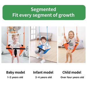 Balançoire pour tout-petits Ropecube et siège de balançoire pour enfants robustes-balançoire réglable 2 en 1 pour bébé et enfant en bas âge pour une utilisation intérieure et extérieure - Product Image 5