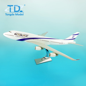 Modèle <span class=keywords><strong>d</strong></span>'avion EL AL Airlines B747-400 70cm Produits cadeaux de compagnie aérienne - Product Image 1