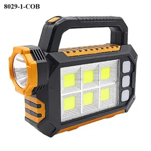 Ngoài Trời Siêu Sáng Xách Tay Năng Lượng Mặt Trời Đèn Tay COB Làm Việc Kép Nguồn Cắm Trại Đi Bộ Đường Dài <span class=keywords><strong>Torch</strong></span> Ánh Sáng Sáng <span class=keywords><strong>Torch</strong></span> Có Thể Sạc Lại - Product Image 3