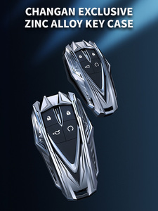Hấp dẫn kim loại chìa khóa xe bìa cho changan cs75 cộng với CS55 cộng với CS35 cộng với eado <span class=keywords><strong>UNI</strong></span>-T toàn bộ bao phủ với các nút bảo vệ - Product Image 3