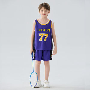 Toptan basketbol formaları özel çocuklar futbol formaları ucuz basketbol gömlek - Product Image 2