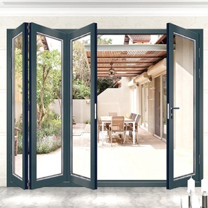 Portes pliantes en aluminium à double vitrage insonorisées pour véranda - Product Image 2