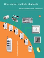Relais longue portée T6A 12V commutateur 6 canaux avec télécommande commutateur sans fil commutateur RF 433MHz relais sans fil
