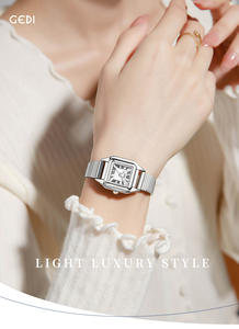 Reloj de Cuarzo para Mujer con Correa de Acero Vintage de Lujo Ligero, Especial de Navidad, Reloj de Regalo para Mujer de Alta Estética - Product Image 2