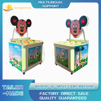 Jeu de frappe électronique Mickey Mouse Whack-a-Mole en gros, jouet marteau en plastique et métal pour enfants, éducatif précoce en anglais, 1 an