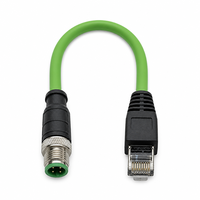 Cable Industrial XINYING Personalizado con Conector RJ45 Macho de 4 Pines Codificado M12, Ethernet Profinet CAT6, PVC, IP67, Doble Blindaje para Máquinas