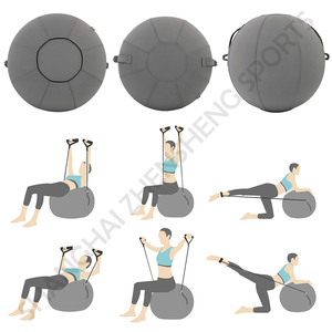 Zhensheng personalizado vendedor caliente Silla de bola de equilibrio Fitness equilibrio personalizado gimnasio Yoga bola cubierta con asa - Product Image 6