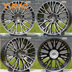 Ruedas Forjadas YUDAO OEM&ODM de 22 y 24 Pulgadas 5x130, Dos Tonos, Plateado Brillante y Negro, Diseño de Dos Piezas, Cóncavas Profundas para Benz GLS SUV - Product Image 1