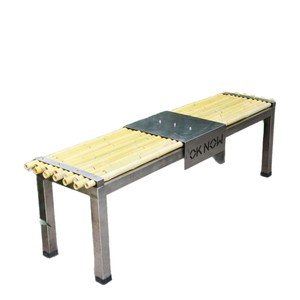 Bamboo Patio Bench 1560*450*460MM Contemporary Eco-Friendly Outdoor Seating - Product Image 5