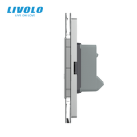 LIVOLO US Canada Thaïlande Standard Électrique 16A 3 Broches Double Sortie 100K Cycles Prise Murale pour Appartement Ecole Rénovation