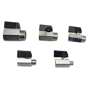 Vanne à bille miniature en laiton avec filetage mâle 1/4'', 3/8'', 1/2'' BSP pour compresseur d'air, eau, gaz, huile, vanne d'arrêt - Product Image 4