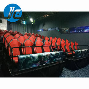 سينما الواقع الافتراضي 5D للحدائق الترفيهية الداخلية، كرسي واقع افتراضي صناعي، منصة حركة هيدروليكية 3/6 درجات حرية بسعة 500 كجم لمحاكي الطيران - Product Image 3