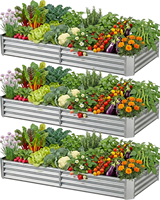 Nouvelle Conception - Bac à Légumes en Métal Résistant à la Corrosion pour Jardinage - Jardinière Verticale pour Légumes et Fleurs - Haute Qualité et Durable