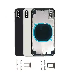 Original Mobile Phone Rear Housing For Iphone 6 7 8 Plus X Xs Xr 11 12 13 Pro Max Back Cover Housing Without Flex