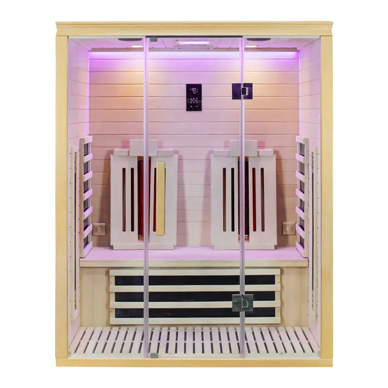 Bañera de hidromasaje de madera para interiores, SPA de diseño moderno de bienestar