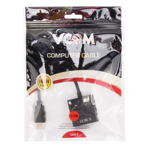 <span class=keywords><strong>Cable</strong></span> Convertidor de Monitor de Computadora VCOM, <span class=keywords><strong>HDMI</strong></span> <span class=keywords><strong>a</strong></span> <span class=keywords><strong>VGA</strong></span>, Macho <span class=keywords><strong>a</strong></span> Hembra, Negro, 15 cm - Product Image 1