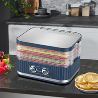 Déshydrateur alimentaire électrique multi-plaques polyvalent pour la maison et les petites entreprises, construction durable, écologique, arrêt automatique