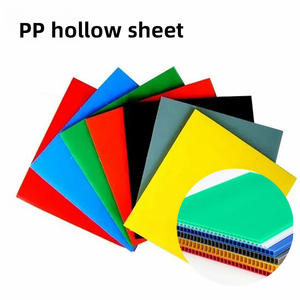 2mm 3mm 4mm 5mm 6mm 10mm マットフロスト加工硬質中間層カラフルポリプロピレンコロプラスト中空PP波板プラスチックシート - Product Image 1