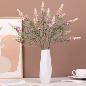 Fleur artificielle de sauge Ruilisi, branche unique, rose, violette, blanche, en plastique et tissu, pour décoration maison, hôtel, mariage - Product Image 3