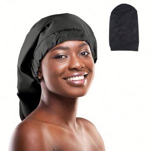Gorro de Ducha Extra Largo, Impermeable, de Seda y Satén, Protector para el Cabello, para Trenzas y Estilos Naturales, Set Promocional de Regalo - Product Image 2