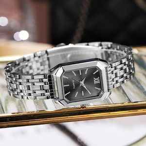 Best-selling new minimalist versatile square ladies' <b>watch</b> - i-style steel strap fashionable quartz <b>watch</b> - Product Image 4
