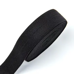 2CM Nylon Horizontal Ribbing Thickened Hemming Tape Webbing Folded Thread Herringbone Down Jacket Cuff Strip Elastic Band