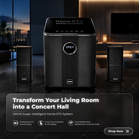 Sistema de Sonido Envolvente para Cine en Casa OKON Hy-380 2.1DTS Mini Satélite con Decodificador Digital HD y Amplificador BT