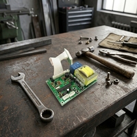Carte de circuit imprimé de contrôle de temporisation à affichage 4 chiffres AC110-220V, minuterie électronique pour machines domestiques et commerciales