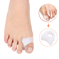 99insole 2 buah korektor jari kaki silikon pelindung Gel pemisah jari kaki Hallux Valgus pedikur alat