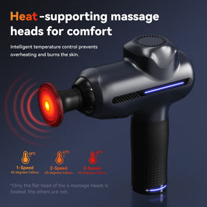 Pistola de Masaje Muscular Inteligente de Mano con Pantalla Táctil LED y 5 Velocidades de Percusión, Masaje Corporal de Tejido <span class=keywords><strong>Ultra</strong></span> Profundo y Relajación - Product Image 6