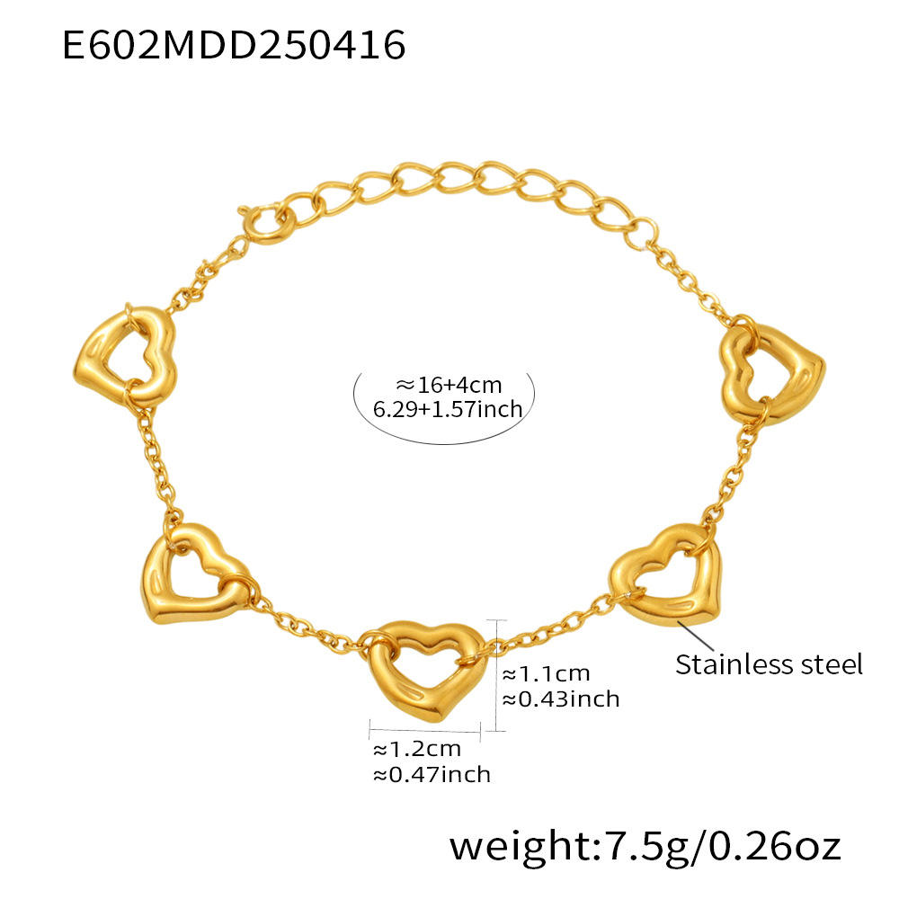 Bracelet de couleur E602-gold 16 + 4cm