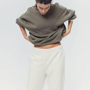 Custom <strong>Boyfriends</strong> Oversized <strong>Jumper</strong> Cotton Polyester Crew Neck Sweatshirts Hoodie Women Custom Pullover Hoodies - Product Image 4