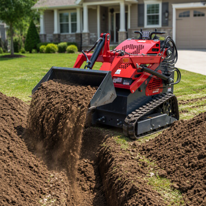 Mini-pelleuse sur chenilles compacte avec certificat CE pour la construction - Product Image 4
