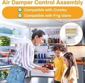 Ensemble d'amortisseur d'air électrique en plastique pour réfrigérateur, pièce de rechange compatible Frigidaire Crosley 3016452 AP5788340 - Product Image 6