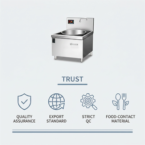 Commercial Single Head Induction Wok Range with 12kW Heating for Canteens Central Kitchens and Restaurant Equipment Dealers - Product Image 6