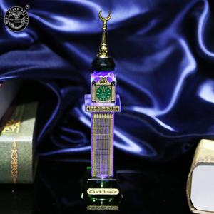 MH-P031 para decoración <span class=keywords><strong>del</strong></span> hogar, bares, cafés, Retro, cristal, <span class=keywords><strong>torre</strong></span> de La Meca, estatua, corte de cristal, Meca, <span class=keywords><strong>torre</strong></span> <span class=keywords><strong>del</strong></span> reloj - Product Image 4