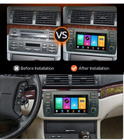 Navegación Android 7 pulgadas 2 pulgadas navegación Multimedia Radio DSP pantalla capacitiva navegación GPS coche REPRODUCTOR DE DVD para BMW E46