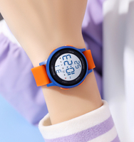 Montre électronique personnalisée de sport, étanche, avec alarme, montre-bracelet numérique pour garçon et fille, dessin animé, mode, Skmei 2427, plastique mignon, vente en gros