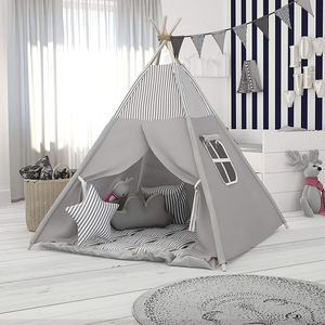 Tienda de Campaña Infantil Gris para Interiores y Exteriores, Tipo <span class=keywords><strong>Tipi</strong></span> <span class=keywords><strong>Indio</strong></span>, para Niños - Product Image 2