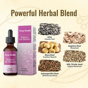 הורמון איזון נוזל תמצית גיל המעבר תוספי תמיסה תמיכה גלי חום כאבי מחזור PMS צמחים Drop - Product Image 5