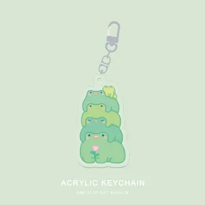 Porte-clés acrylique avec impression de breloques personnalisées Fournisseur Bague en acrylique anime Accessoires de sac personnalisés Porte-clés en acrylique imprimé