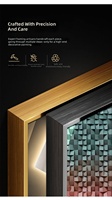 Horloge murale électronique décorative abstraite de luxe moderne, peinture d'éclairage haut de gamme pour salon