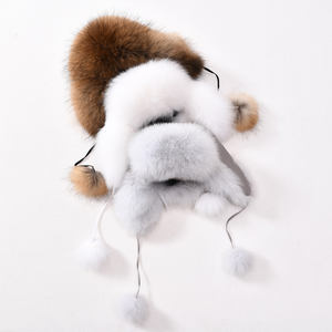 Hot Sale Mùa Đông Ấm Hat Bất Fox Lông Mũ Dành Cho Phụ Nữ Phụ Nữ Earflap Ushanka Hat - Product Image 4